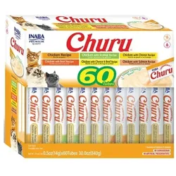 INABA Churu Varieties Chicken Recipe 60x14g cremiges Hühnerleckerli für Katzen