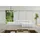altdecor Ecksofa, Ottomane rechts, OLEA-L2 - 289x176x71 cm Weiß