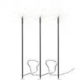 StarTrading LED Dekostäbe Kunststoff, Metall 65,0 cm 3er Set schwarz