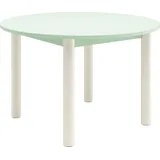 Tom Tailor Esstisch TOM TAILOR HOME "COLOR TABLE", weiß (fresh sage 08, off, weiß 02, fresh sage 08), B:120cm H:76cm T:120cm, Tische, Esstisch, Esstisch, 4-Fuß, 3 Größen, 3 Dekorfarben, 4 Fußfarben, ABS-Kante