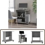 Vidaxl - Schreibtisch Betongrau 80x50x75 cm Holzwerkstoff - Schreibtisch - Laptoptisch - PC-Tisch - Homeoffice Tisch - Bürostuhl