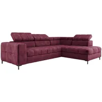 XXL Ecksofa Couch mit Schlaffunktion, Schlafsessel mit Bettfunktion L Form, Big Sofa, Schlafsofa mit Bettkasten, Ecksofa mit Schlaffunktion 280 cm breit, Sofa mit Schlaffunktion (Rechts, Cloud 68)