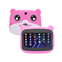 Kinder Tablet 7 Zoll 5G WiFi 2 GB 32 GB Kleinkind Tablet für Android 10 Augenschutz EU Stecker (Rosa)