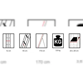 Vago-Tools Klappleiter 5 Stufen