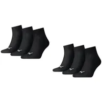 Puma Quarter Socken 6-Pack schwarz 6.0 - 43-46