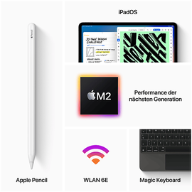Apple iPad Pro 12,9" (6. Generation 2022) 128 GB Wi-Fi space grau