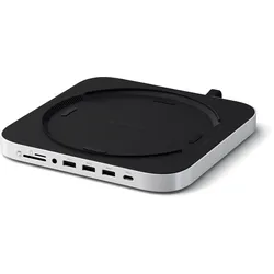 Satechi Stand Hub für Mac Mini M1/M2 / Studio M1/M2 NVMe SSD Integriertes NVMe-SSD-Gehäuse, 7 Schnittstellen (1 x USB-C 3.2, 2 x USB-A 3.0, 1x USB-A 3