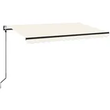 vidaXL Automatische Markise 400 x 350 cm creme