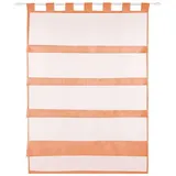 BestLivings Bistrogardine Schlaufen 80 x 110 cm Orange/Transparent 1 St.
