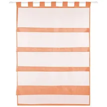 BestLivings Bistrogardine Schlaufen 80 x 110 cm Orange/Transparent 1 St.
