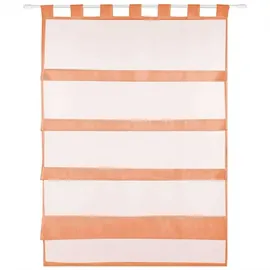 BestLivings Bistrogardine Schlaufen 80 x 110 cm Orange/Transparent 1 St.