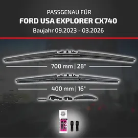 Heyner Flachbalkenwischer 430 mm für Ford USA Explorer (09.2023 - 01.2026)