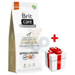 BRIT CARE Dog Hypoallergenic Dog Show Champion Salmon & Herring 12kg + Überraschung für den Hund