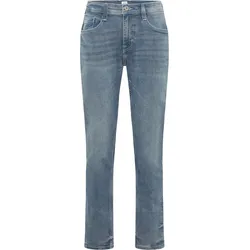 Slim-fit-Jeans MUSTANG "Style Oregon Slim", Herren, Gr. 34, Länge 34, blau (403 mittelblau), Denim/Jeans, 98% Baumwolle, 2% Elasthan, slim fit, Jeans