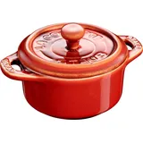 Staub Mini Cocotte 10 cm, rund Antik-Kupfer, Keramik