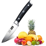 SHAN ZU Schälmesser, Spickmesser Gemüsemesser Küchen Messer Klein Edelstahl Obstmesser 9.5CM - Classic Series