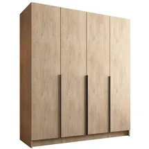 Mirjan24 Drehtürenschrank Salkor I 200 x 215 x 58 cm Eiche/Braun