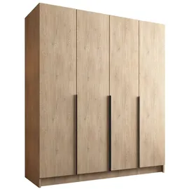 Mirjan24 Drehtürenschrank Salkor I 200 x 215 x 58 cm Eiche/Braun