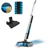 Cecotec FreeGo Wash Twice Spray. 60 W, 40 Min. Autonomie, Doppelwalze, 450 ml Frisch- und 350 ml Schmutzwassertank, Wassersprüher und selbstreinigende Basis