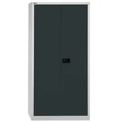 BISLEY Stahlschrank E782A04G525 lichtgrau, anthrazitgrau 91,4 x 40,0 x 195,0 cm, aufgebaut