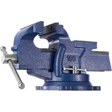 Tectake tectake® Schraubstock, 360° drehbar mit Amboss - 125 mm