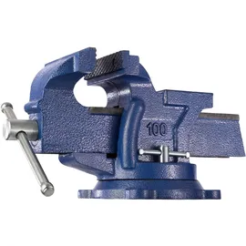 Tectake tectake® Schraubstock, 360° drehbar mit Amboss - 125 mm