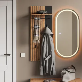 Vicco Wandgarderobe Amber Eiche Wotan