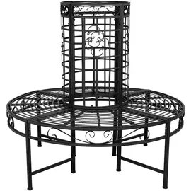 Garden Pleasure Larissa 121 x 112 x 44,5 cm Schwarz