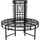 Garden Pleasure Larissa 121 x 112 x 44,5 cm Schwarz