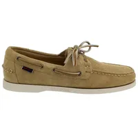 Sebago Sebago Docksides, Velour Leather Flesh out, beige camel, Men 7111PTW-9 Bootsschuh beige 49 EU