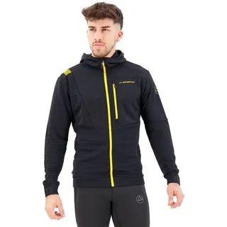 La Sportiva Mood Kapuzenpullover - Black / Yellow - S