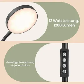 VASAGLE Leselampe 22,0 cm 170,0 cm Schwarz