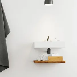 Relaxdays Kosmetiktücherbox Bambus, 27,5 cm, Tuchspender für Taschentücher u. Kosmetiktücher, Natur