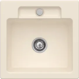 Villeroy & Boch Siluet 50 S flat ivory + Handbetätigung