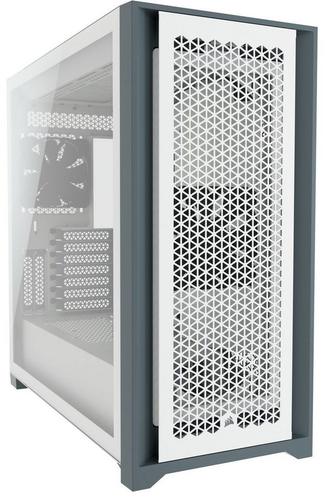 Corsair PC-Gehäuse Corsair 5000D Airflow TG, Tower-Gehäuse, (Tempered weiß