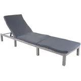 MCW MCW-A51 Sonnenliege 198 x 60 x 71 cm Grau