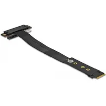 DeLock M.2 Key M zu PCIe x4 NVMe Adapter gewinkelt mit 20 cm Kabel,