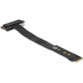 DeLock M.2 Key M zu PCIe x4 NVMe Adapter gewinkelt mit 20 cm Kabel,
