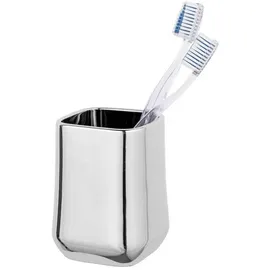 Schöner Wohnen SCHÖNER WOHNEN-Kollektion Zahnputzbecher Adine Keramik Silber Chrom