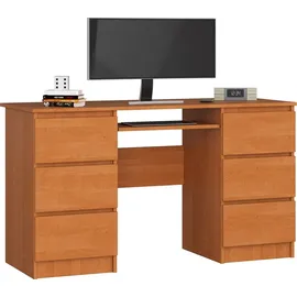 Akord A11 in der Farbe Erle mit 6 Schubladen B135 x H77 x T50 cm,