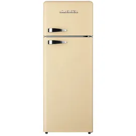 Wolkenstein GK212.4RT SC Retro-Kühl-Gefrierkombination (211 l, 1456 mm hoch, Creme)