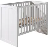 58 aufm Kessel Babybett Karalynn 127x68x90 Gitterbett MDF Weiß