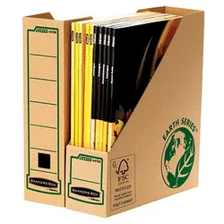 20 Bankers Box Archiv-Stehsammler Earth Series braun