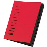 Pagna Ordnungsmappe Ordnungsmappen 12 Fächer rot,