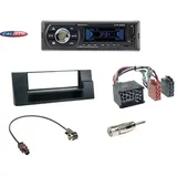 Caliber DAB+ BT USB Radio+Rund Adapter+Blende für BMW 5er E39 X5 E53 bis10/06