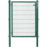 Arvotec Zauneinzeltür ESSENTIAL, Breite: 100 - 120 cm, Höhe: 80 - 200 cm, zum Einbetonieren grün 120 cm x 160 cm