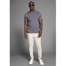 delmao Rundhalsshirt grau XXL