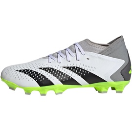 adidas Predator Accuracy.3 Boots Fußballschuhe (Multi Ground), FTWR White/core Black/Lucid Lemon, 44 2/3
