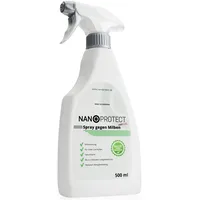Nanoprotect Spray gegen Milben | 0,5 Liter Sprühflasche | Schnell- und Langzeiteffekt | Milbenabwehr Innen und Außen | Geruchloses Milbenspray auf Wasserbasis