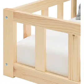 Homestyle4u Kinderbett Homestyle4u 90 x 200 cm Kiefer massiv natur